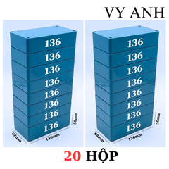 Hộp Nhựa Vy Anh 136x68x50mm Màu Xanh