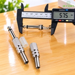 Jack 6.3mm Đực Mono Xi Thường