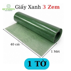Giấy Xanh Cách Điện 1 Mặt Bóng 1 Mặt Xù Dày 0.3mm