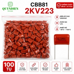 Tụ Kẹo Nâu Đỏ CBB81 2KV223