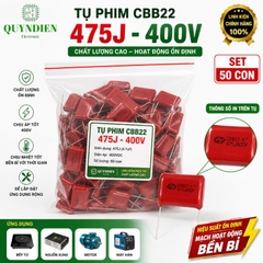 Tụ Kẹo nâu đỏ CBB22 475J-400V