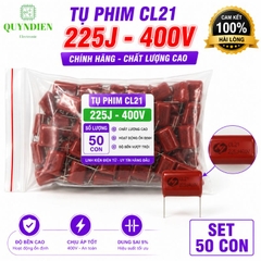 Tụ Kẹo Nâu Đỏ CL21 225J 400V