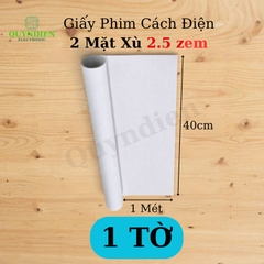 Giấy Phim Cách Điện Trắng 2 Mặt Xù Dày 0.25mm