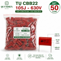 Tụ Kẹo Nâu Đỏ CBB22 105J-630V