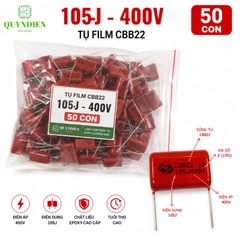 Tụ Kẹo Nâu Đỏ CBB22 105J 400V