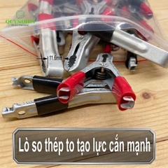 Kẹp Ắc Quy Chì 30A Có Bao Đỏ Đen (Túi 10 Cặp)