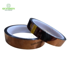 Băng dính màu Nâu chịu nhiệt tốt chất lượng cao 300℃ size 25mm