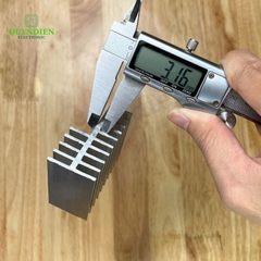 Nhôm tản nhiệt 2 tầng 10 cánh 65x56x31mm