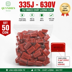 Tụ kẹo Nâu đỏ CBB22 335J 630V