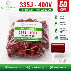 Tụ Kẹo Nâu Đỏ CL21 335J 400V