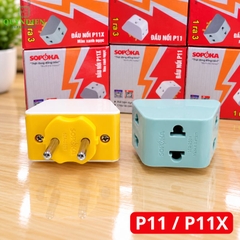 Đầu Nối Chia Điện Đa Năng 3 Cửa 2000W SOPOKA