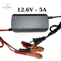 Bộ Sạc Pin Olympus 3S 12.6V-5A Kẹp Đỏ Đen