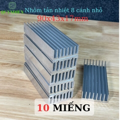 Nhôm tản nhiệt 8 cánh 90x43x17mm