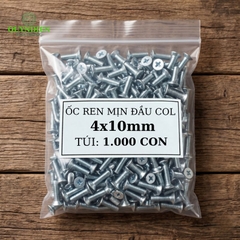Ốc Vít M4x10mm Ren Mịn, Đầu Col