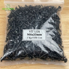 Ốc Vít M4x25mm Taiwan Ren Thưa Nhọn