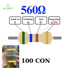 Điện trở Đài Loan 1/4W - 560R