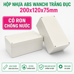 Hộp Nhựa ABS WANCHI 200x120x75mm Màu Trắng Đục