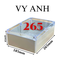 Hộp Vy Anh 265x185x95mm Màu Trắng Nắp Trong