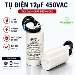 Tụ Đề Máy Bơm Nước 12uF 450VAC Tinh Chi