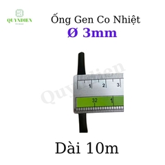 Gen co nhiệt size 3mm màu Đen