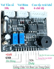 Mạch băm xung lái IGBT tích hợp 2 in 1 UC3842 + PIC 6 chế độ
