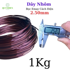 Dây NHÔM bọc emay TIẾN THỊNH size 2.50mm - Cuộn 1Kg