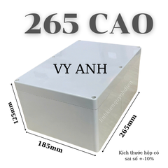 Hộp Nhựa Vy Anh 265x185x125mm Màu Trắng Nắp Đục