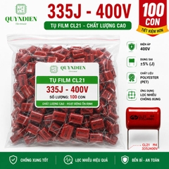 Tụ Kẹo Nâu Đỏ CL21 335J 400V