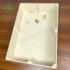 Hộp Nhựa ABS WANCHI 380x260x120mm Màu Trắng Nắp Đục