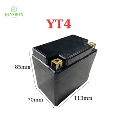 Vỏ Bình Đề Xe Máy YT4 Cọc Vuông Nắp Đục