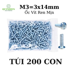 Ốc Vít Tán M3x14mm - Túi 100 Con