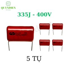 Tụ kẹo Nâu đỏ CL21 335J - 400V