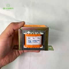 Biến áp 18V 5A dây đồng siêu bền (Hoàn Cầu) - Dây ra (18V-0V-18V)