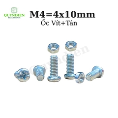 Ốc Vít M4x10mm Có Kèm Tán