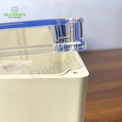 Hộp Nhựa ABS WANCHI 380x260x120mm Màu Trắng Nắp Trong