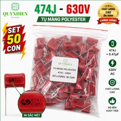 Tụ Kẹo Nâu Đỏ CBB22 474J 630V