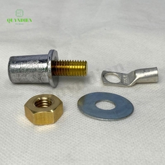 Cọc bình ac quy bằng chì cọc M8 M10 đồng thau giá 01 đôi