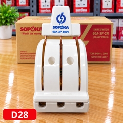 Cầu Dao Đảo 3 Pha 3P 600V Đế Sứ SOPOKA