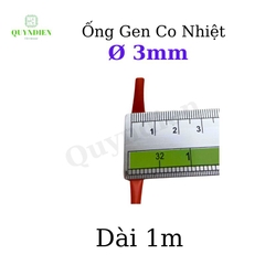 Gen co nhiệt size 3mm màu Đỏ