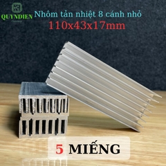Nhôm Tản Nhiệt 8 Cánh Nhỏ 110x43x17mm