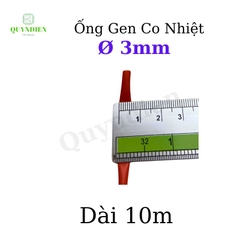 Gen co nhiệt size 3mm màu Đỏ