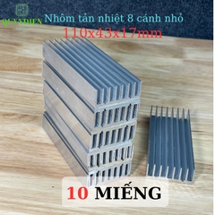 Nhôm Tản Nhiệt 8 Cánh Nhỏ 110x43x17mm