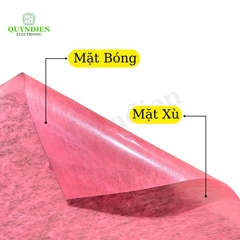 Giấy Hồng 1 mặt Bóng 1 mặt Xù giấy cách điện dày 0.2mm