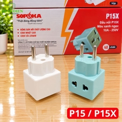 Đầu Nối Phích Cắm Chia Điện 2 Lỗ Đa Năng P15 SOPOKA