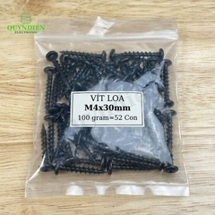 Ốc Vít M4x30mm Taiwan Ren Thưa Nhọn