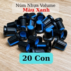 Núm Nhựa Volume Màu Xanh Thân Đen