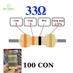 Điện trở Đài Loan 1/4W - 33R
