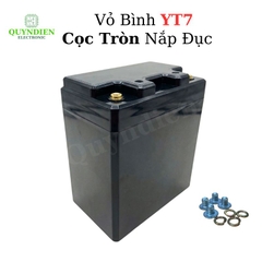 Vỏ Bình Đề Xe Máy YT7 Cọc Tròn Nắp Đục