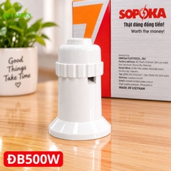 Đuôi đèn lõi sứ chịu nhiệt chịu bão 500W ren xoáy E27 SOPOKA ĐB500W