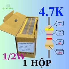 Điện trở Đài Loan 1/2W - 4K7